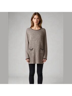 Quinn Grey Sweater Dress with Elbow Pads Size Medium from Francesca’s Small